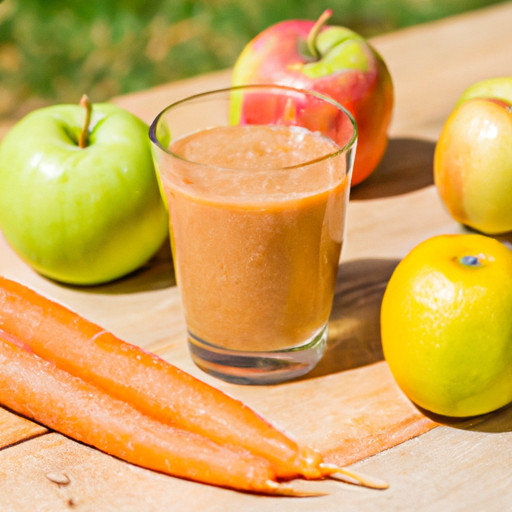 Ein leckeres Rezept für hausgemachten Smoothie mit Apfel und Karotte hilft bei der Potenz 59583